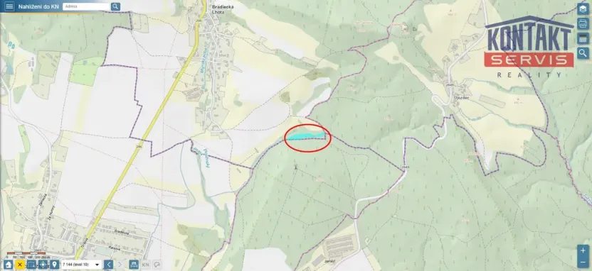 Prodej lesa, Bradlecká Lhota, 5202 m2