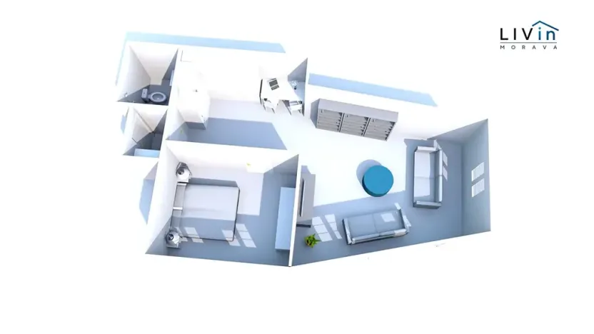 Pronájem bytu 2+kk, Olomouc, Kapucínská, 64 m2