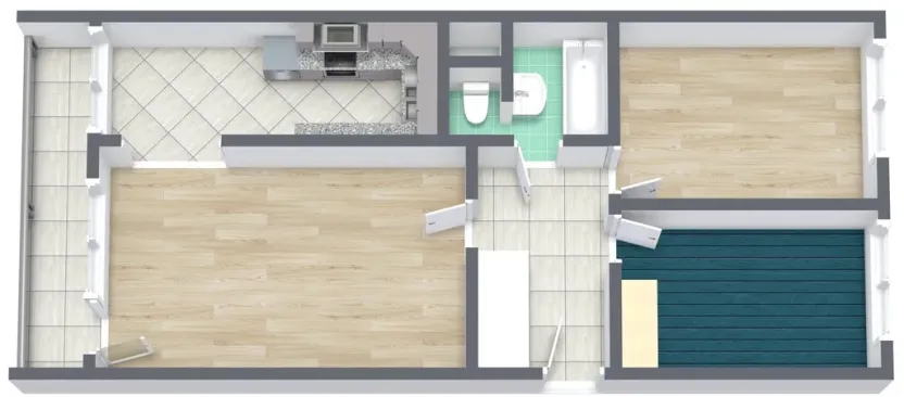 Pronájem bytu 3+kk, Praha - Černý Most, Vašátkova, 70 m2
