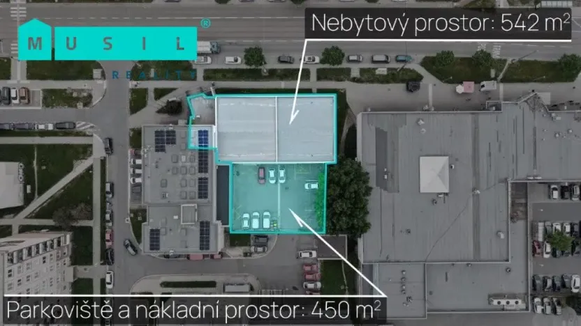 Pronájem komerční nemovitosti, Olomouc - Nové Sady, Werichova, 542 m2