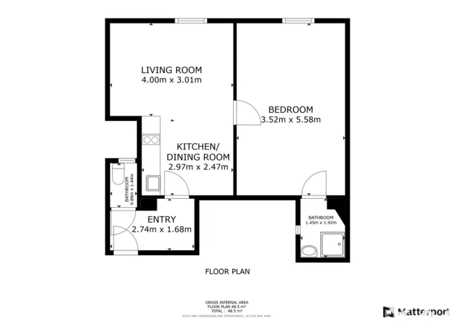 Pronájem bytu 2+kk, Praha, Husinecká, 45 m2