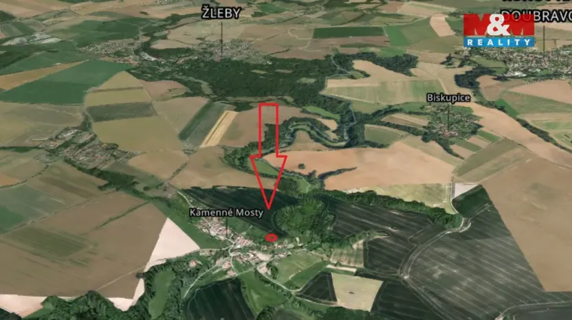 Prodej pole, Žleby - Zehuby, 1040 m2