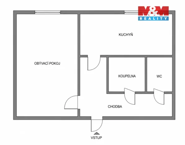 Prodej bytu 1+1, Zlín - Příluky, Dřevnická, 38 m2