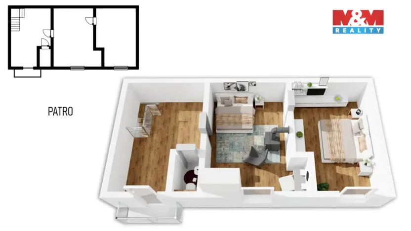 Pronájem bytu 3+1, Hrušov, 97 m2