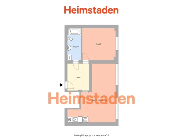 Pronájem bytu 2+kk, Ostrava - Poruba, Čs. exilu, 55 m2