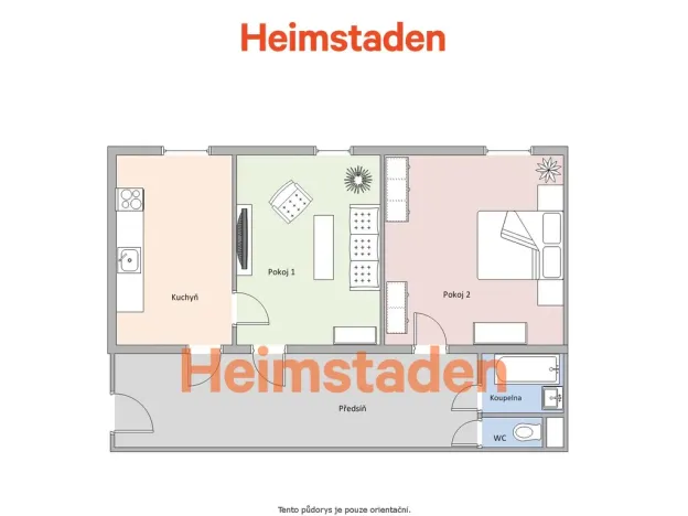Pronájem bytu 2+1, Ostrava - Poruba, 17. listopadu, 56 m2
