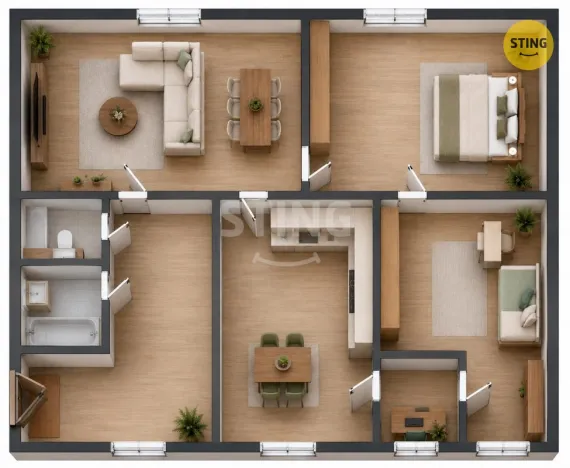 Prodej bytu 3+1, Bruntál, Dr. E. Beneše, 82 m2