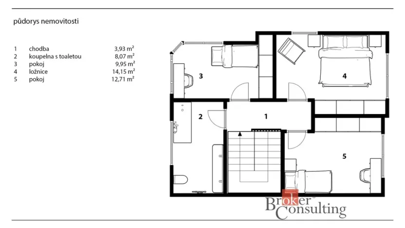 Pronájem rodinného domu, Praha - Kolovraty, Denivková, 102 m2