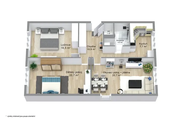 Prodej bytu 3+1, Karlovy Vary, Klínovecká, 86 m2