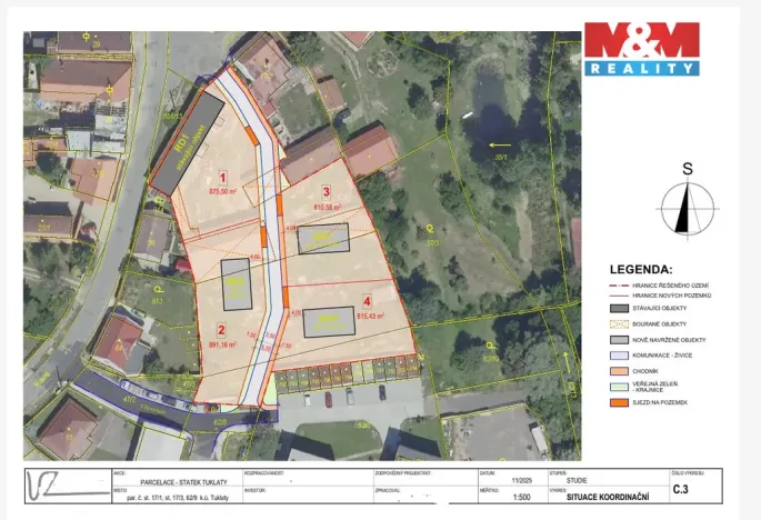 Prodej pozemku pro bydlení, Tuklaty, 2041 m2