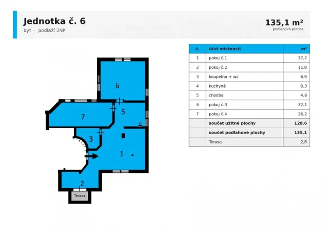 Prodej bytu 4+1, Buštěhrad, Topolová, 128 m2