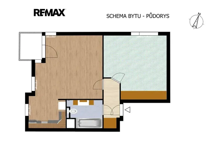 Prodej bytu 2+kk, Praha - Stodůlky, Harmonická, 51 m2