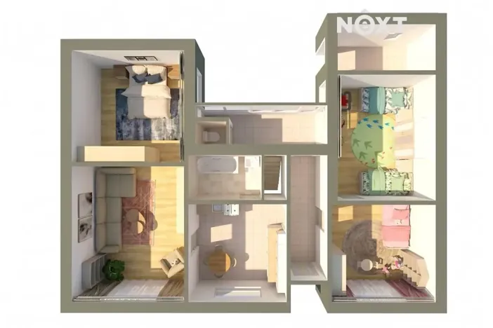 Prodej rodinného domu, Oslavany, Růžová, 87 m2