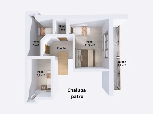 Prodej chalupy, Ludvíkov, 68 m2