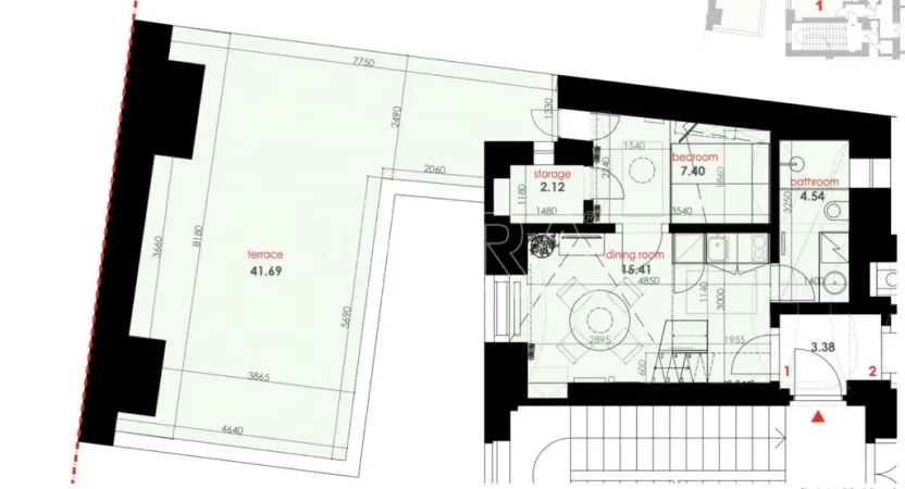 Pronájem bytu 2+kk, Praha - Nové Město, Na Poříčí, 40 m2