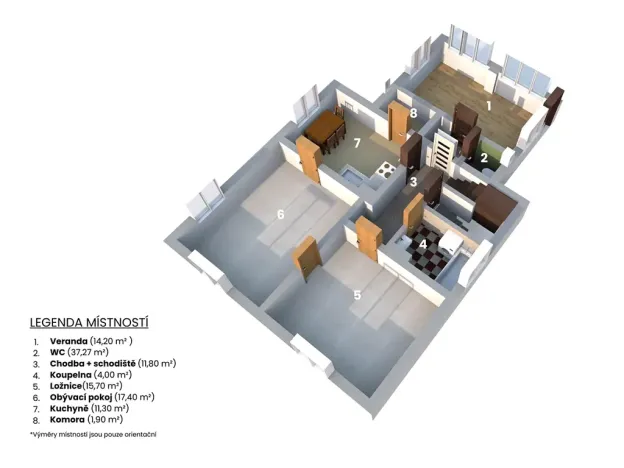 Prodej rodinného domu, Žďárky, 80 m2