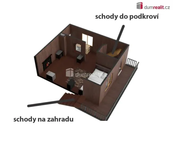 Prodej chaty, Choteč, 35 m2