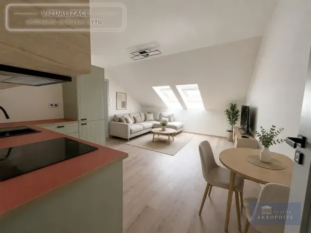 Pronájem bytu 2+kk, Praha, Kotlaska, 58 m2