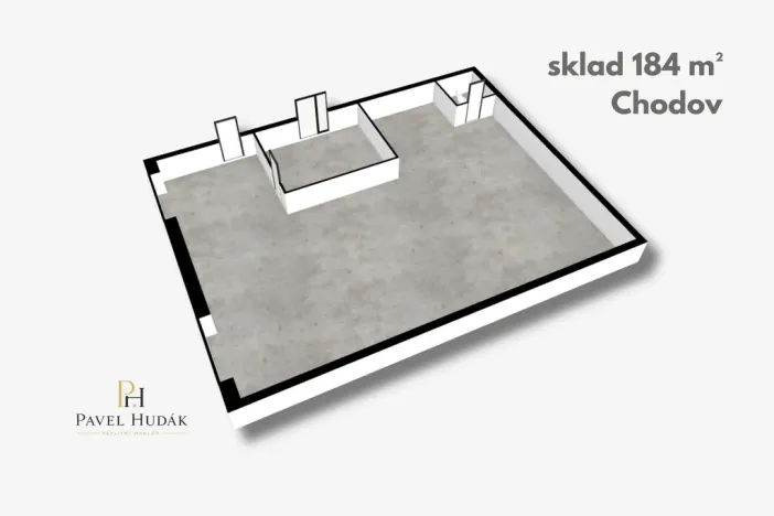 Pronájem skladu, Chodov, Tovární, 184 m2