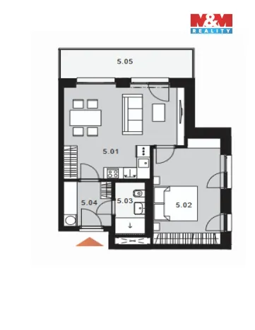 Prodej bytu 2+kk, Kladno - Dubí, Ke křížku, 52 m2