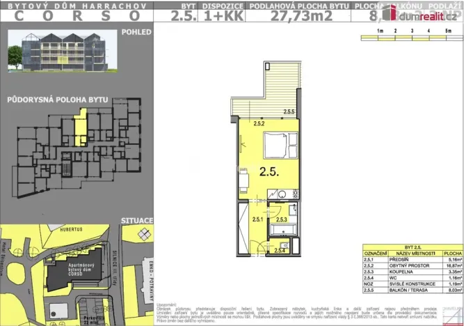 Prodej bytu 1+kk, Harrachov, 36 m2