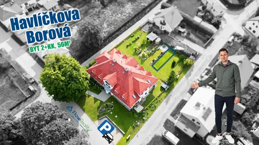 Pronájem bytu 2+kk, Havlíčkova Borová, Drahotín, 56 m2