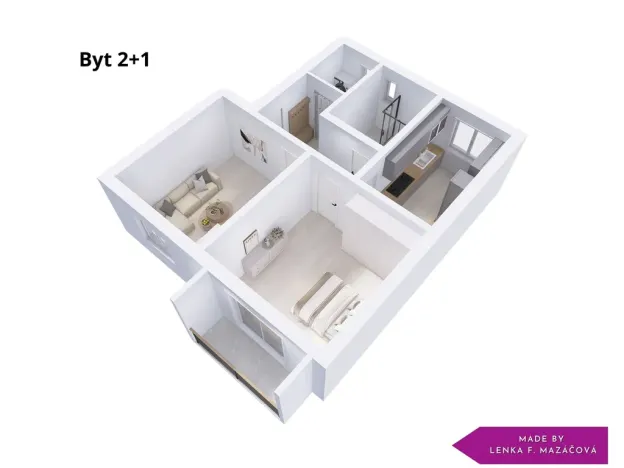 Prodej bytu 2+1, Uničov, Opletalova, 54 m2