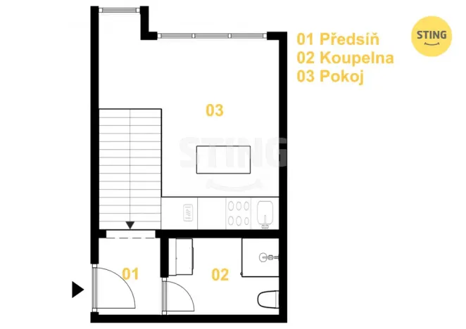 Prodej bytu 2+kk, Ostrava, Na Lánech, 39 m2