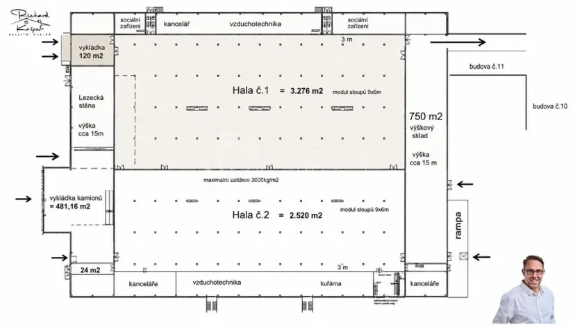 Pronájem skladu, Písek - Budějovické Předměstí, U Vodárny, 3396 m2