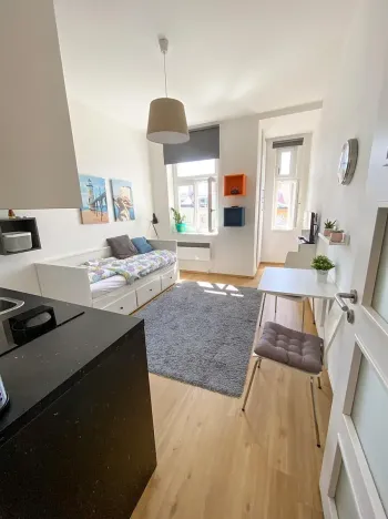 Pronájem bytu 1+kk, Praha - Vinohrady, Polská, 21 m2