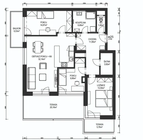 Prodej bytu 4+kk, Ústí nad Orlicí, Kladská, 102 m2