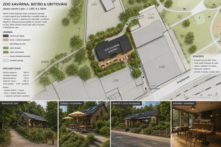 Prodej komerčního pozemku, Ústí nad Labem - Krásné Březno, Drážďanská, 448 m2