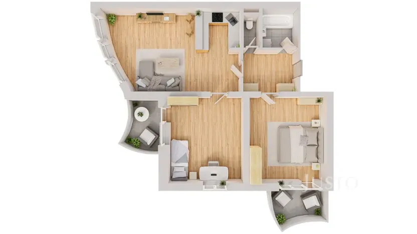 Prodej bytu 3+kk, Třeboň - Třeboň II, U Francouzů, 78 m2