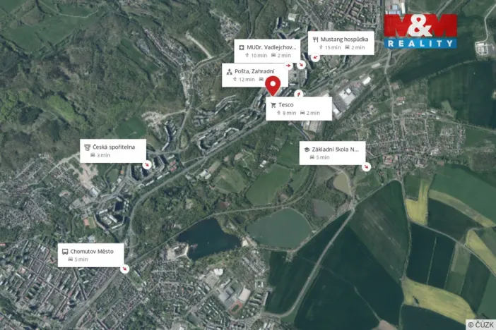 Prodej bytu 1+1, Chomutov, Borová, 35 m2