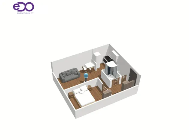 Pronájem bytu 2+kk, Praha, Dürerova, 39 m2