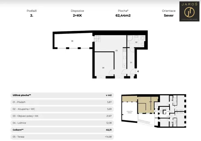 Prodej bytu 2+kk, Jáchymov, náměstí Republiky, 62 m2