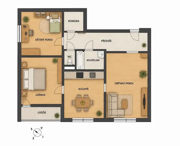 Pronájem bytu 3+1, Ústí nad Labem, 67 m2