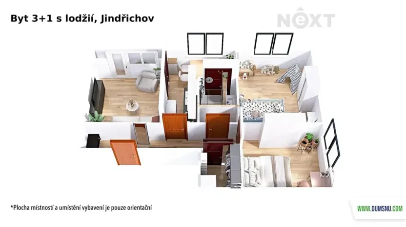 Prodej bytu 3+1, Jindřichov, 69 m2