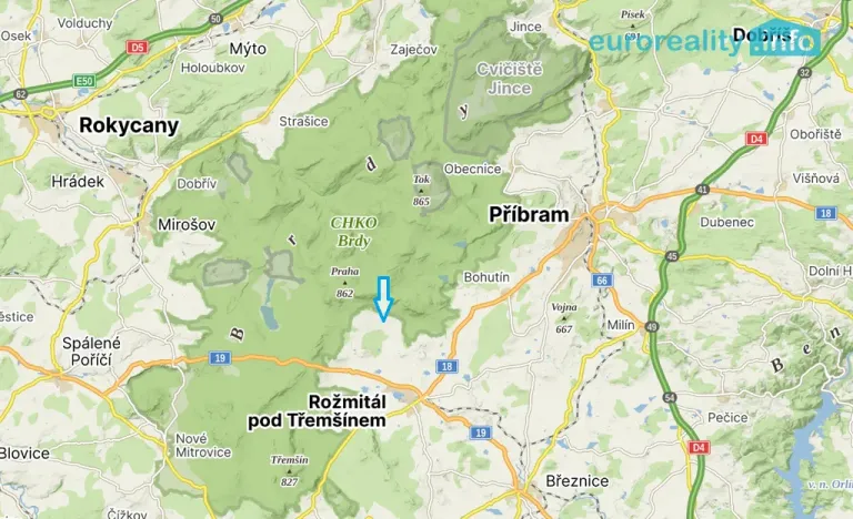 Prodej pozemku pro bydlení, Nepomuk, 3471 m2