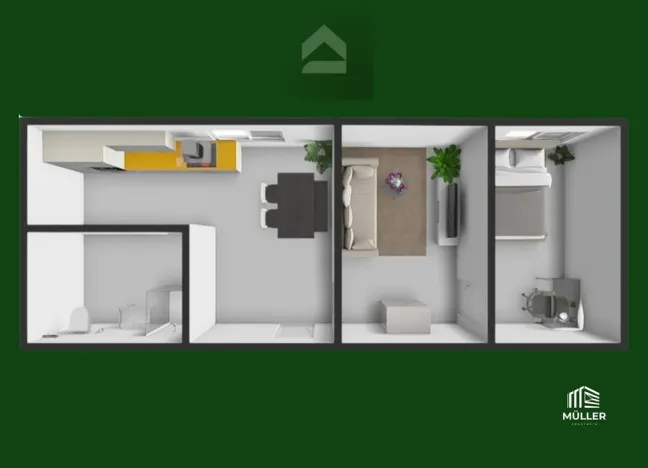 Pronájem bytu 2+1, Plzeň, Plovární, 42 m2