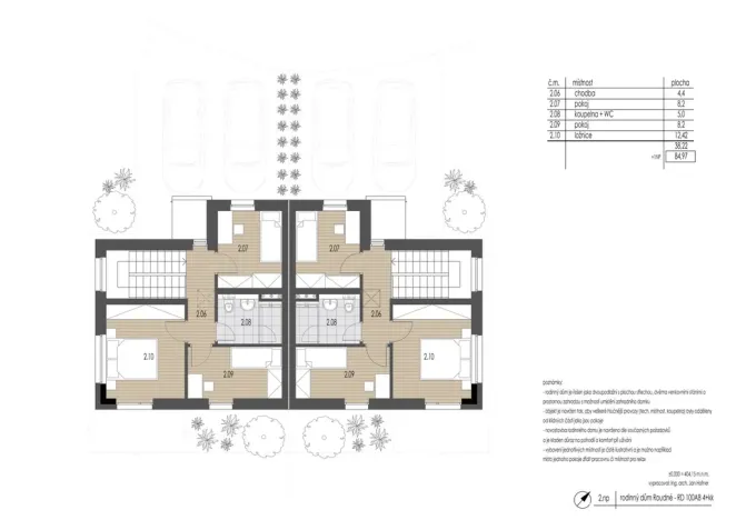 Prodej rodinného domu, Roudné, Ječná, 85 m2