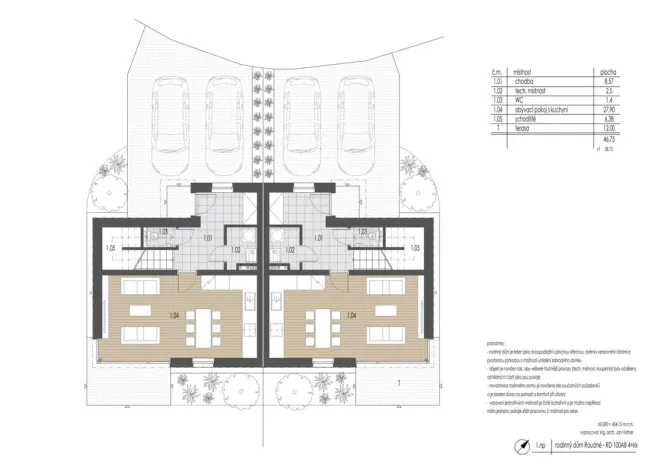 Prodej rodinného domu, Roudné, Ječná, 85 m2