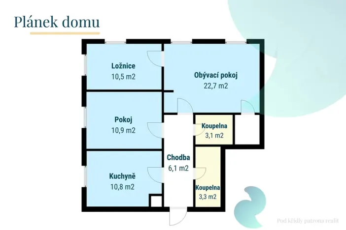 Pronájem bytu 3+1, České Budějovice, J. Š. Baara, 70 m2