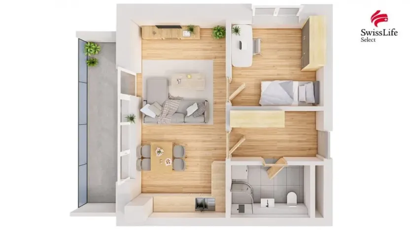 Prodej bytu 2+kk, Hořice, 44 m2