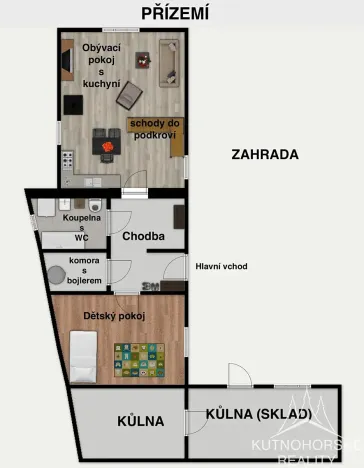 Prodej rodinného domu, Křesetice, 82 m2