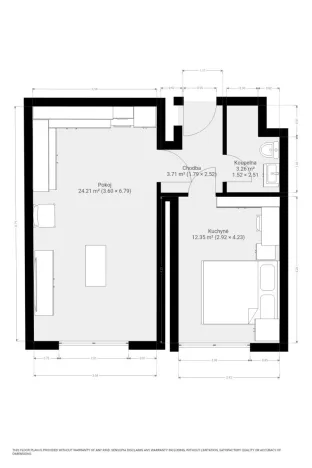 Pronájem bytu 2+kk, Brno - Trnitá, Placzkova, 51 m2