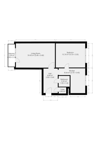 Pronájem bytu 2+1, Praha, Africká, 51 m2