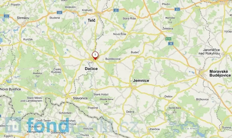 Prodej pozemku, Dačice, 4172 m2