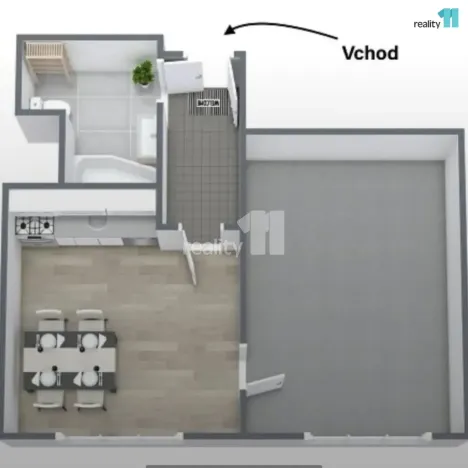 Pronájem bytu 2+kk, Česká Lípa, Železničářská, 34 m2