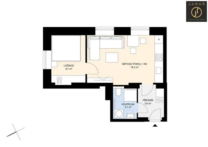 Prodej bytu 2+kk, Kladno, Dvorská, 34 m2